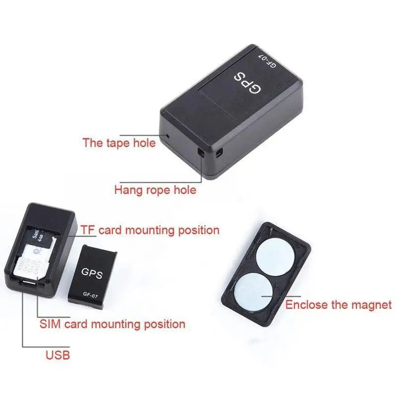 Mini GF-07 GPS Long Standby Magnetic SOS Tracker Locator Device Voice Recorder For Vehicle/Car/Person Locator System