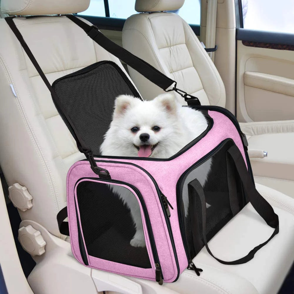 Cat Carrier Pet Dog Carrier Dog Backpack Pet Cat Transport Bag Dog Travel Bags Airline Approved Carrier for Small Dogs Cats