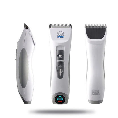 Professional CP9600 Pet Electric Shaver LCD Display Cat Dog Trimmer Grooming Haircut Machine Silver Rechargeable Dog Clipper