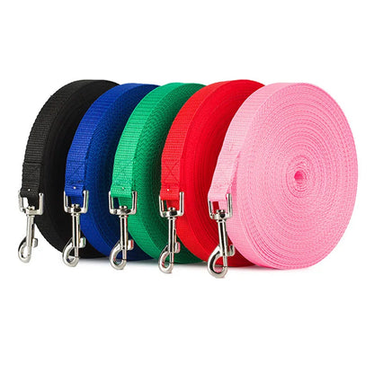 Pet Dog Leash Nylon Leash For Dogs 5Colors 1.5M 1.8M 3M 4.5M 6M Walking Training Leash Cats Dogs Harness Collar Leash Strap Belt