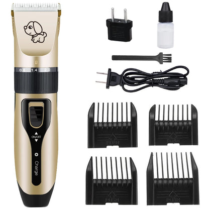 Rechargeable Low-Noise Cat Dog Hair Trimmer Electrical Pet Hair Clipper Remover Cutter Grooming Pets Hair Cut Machine