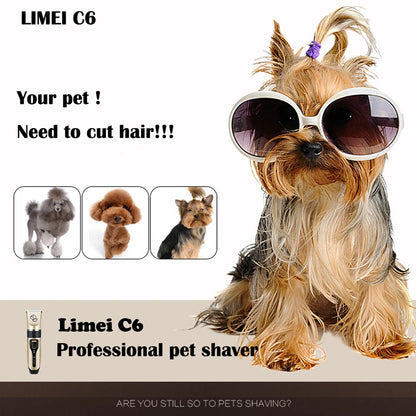 Rechargeable Low-Noise Cat Dog Hair Trimmer Electrical Pet Hair Clipper Remover Cutter Grooming Pets Hair Cut Machine