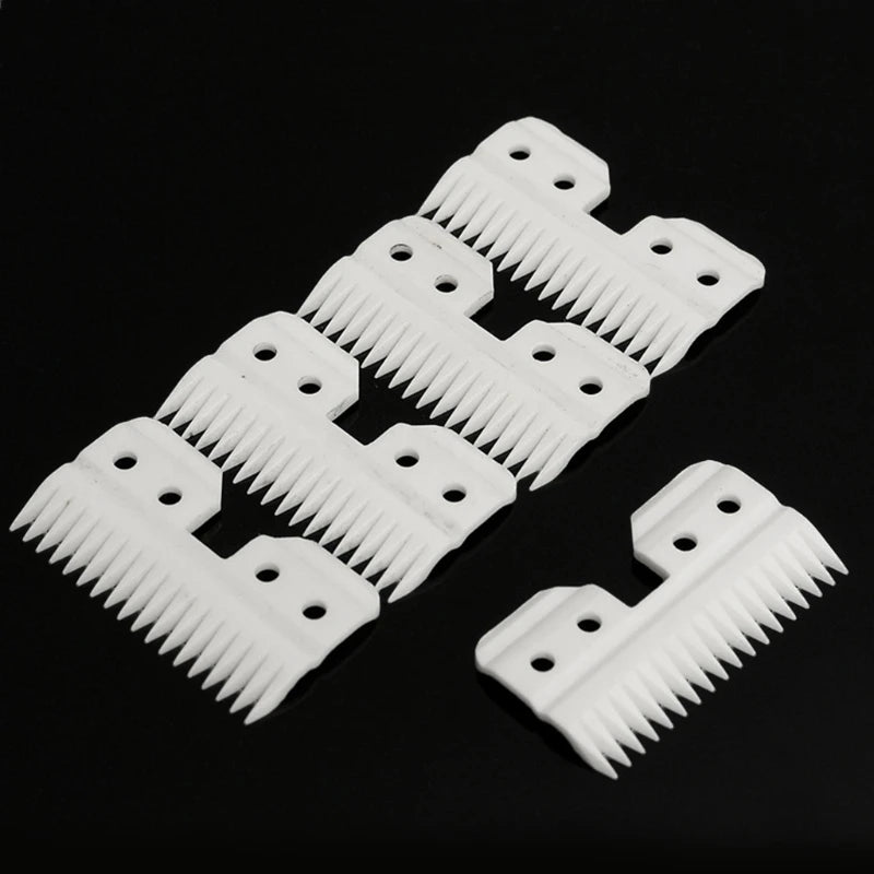 Ceramics Clipper Blades Clippers Replacement Cutters for A5 Pet Grooming Clippers 1.69" Length 0.94" Width 18-Teeth