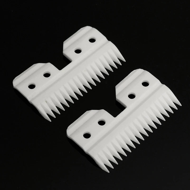 Ceramics Clipper Blades Clippers Replacement Cutters for A5 Pet Grooming Clippers 1.69" Length 0.94" Width 18-Teeth