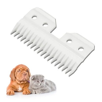 Ceramics Clipper Blades Clippers Replacement Cutters for A5 Pet Grooming Clippers 1.69" Length 0.94" Width 18-Teeth