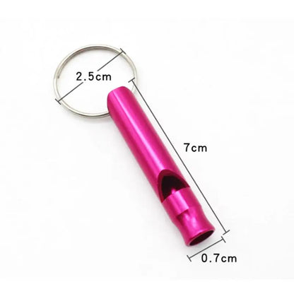 Puppy Pet Dog Whistle Two-tone Ultrasonic Flute Stop Barking Ultrasonic Sound Repeller Cat Training Keychain Aluminum Alloy