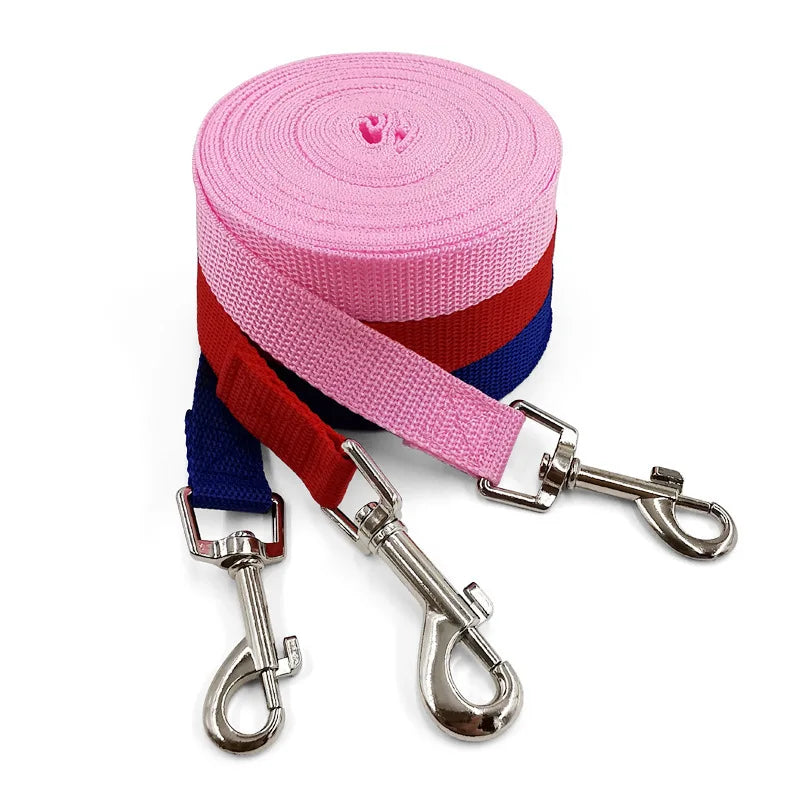 Pet Dog Leash Nylon Leash For Dogs 5Colors 1.5M 1.8M 3M 4.5M 6M Walking Training Leash Cats Dogs Harness Collar Leash Strap Belt