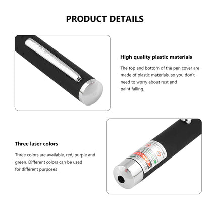 Laser Pointer 4mW High Pointer Laser Meter Pet Cat Toy Light Sight 530Nm 405Nm 650Nm Power Red Dot Office Interactive Laser Pen