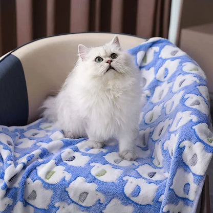 Pet Blanket Cat and Dog Bath Cleaning Blanket Coral Fleece Material Pet Kennel Mat Easy To Clean Warm and Comfortable Pet Mat