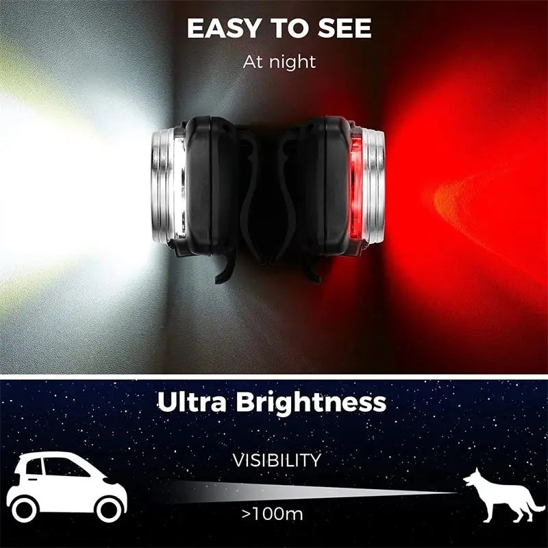 Safety Dog LED Light 4 Modes USB Rechargeable Aluminum Alloy Waterproof Outdoor Night for Pet Collar Harness Leash Accessories