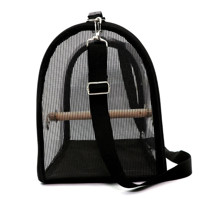 Portable Clear Bird Parrot Transport Cage Breathable Bird Carrier Travel Bag Small Pet Rabbit Guinea Pig Chinchilla Outdoor Bag