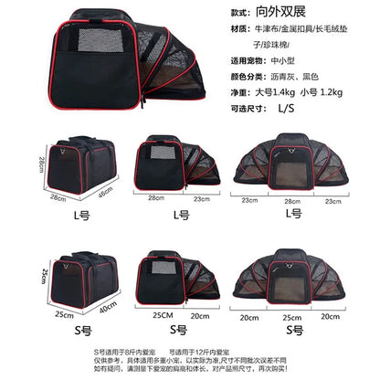 Cat Bag Going Out Portable Portable Pet Bag Foldable Expansion Pet Backpack Breathable Cat Cage Cat Backpack