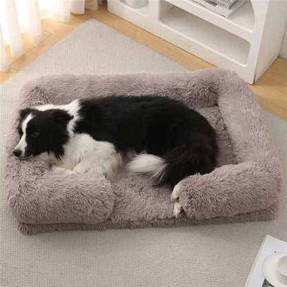 Luxury Winter Warm Large Dog Sofa Bed Dog Kneel Cat Mats House Cushion Pet Sleeping Sofa Beds Mat for Large and Small Dog