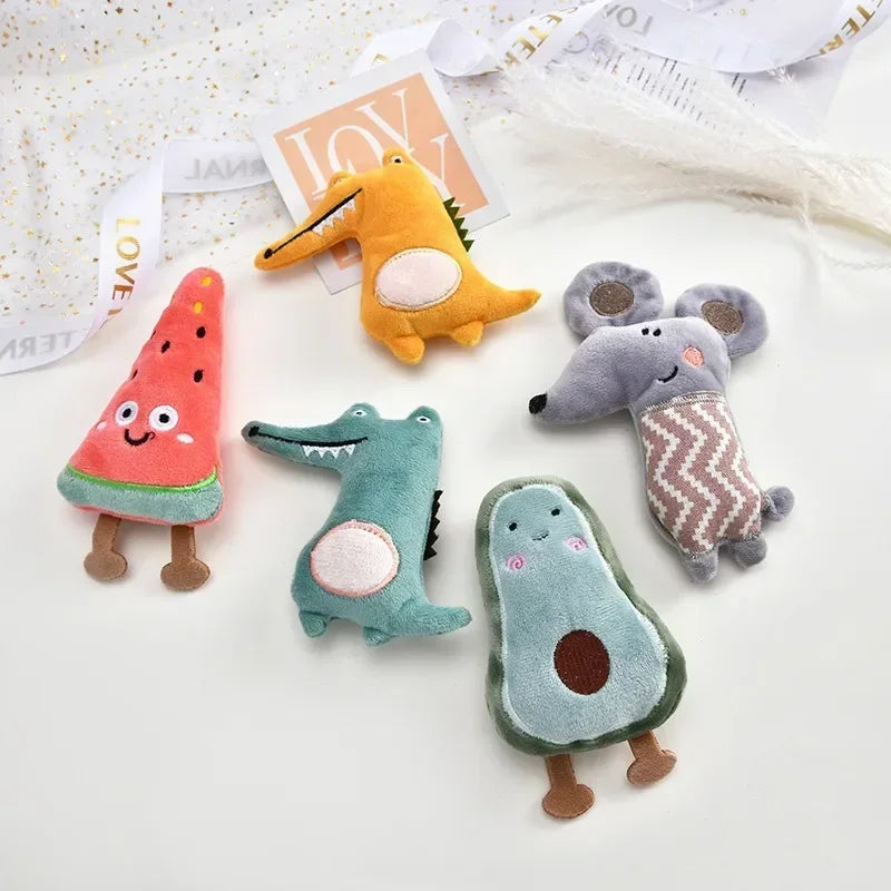 Cartoon Cute Pet Toys Bite Resistant Plush Toy Pet Chew Toy for Cats Dogs Pet Interactive Supplies Puppy Accessories