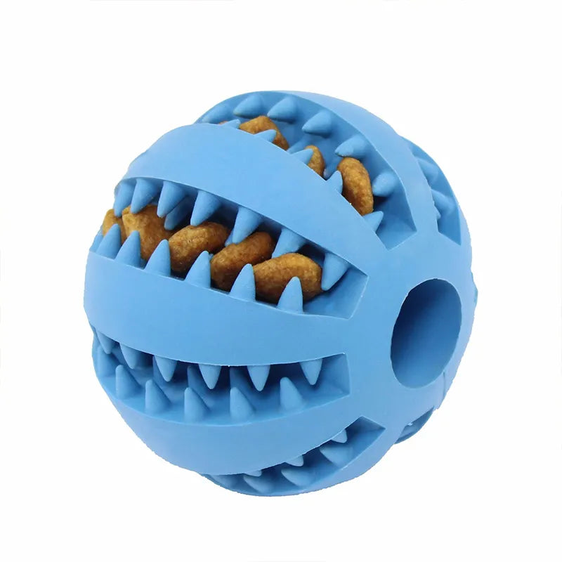 Pet Dog Toy Interactive Rubber Balls Pet Dog Cat Puppy Chew Toys Ball Teeth Chew Toys Tooth Cleaning Balls Food