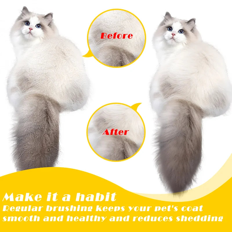 Cat Steam Brush Steamy Dog Brush 3 in 1 Electric Spray Cat Hair Brushes for Massage Pet Grooming Comb Hair Removal Combs