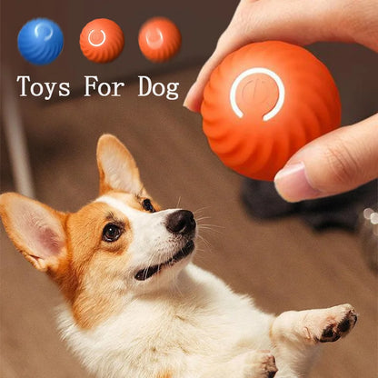 Smart Dog Toy Ball for Dogs Electronic Interactive Pet Products Training Plush Automatic Jump Roll Ball Rechargeable