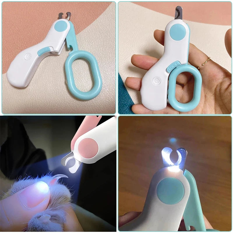 Pet Nail Clipper LED Light Pet Nail Clipper Claw Grooming Scissors for Small Dogs Cats Scissors Dog Professional Accessories