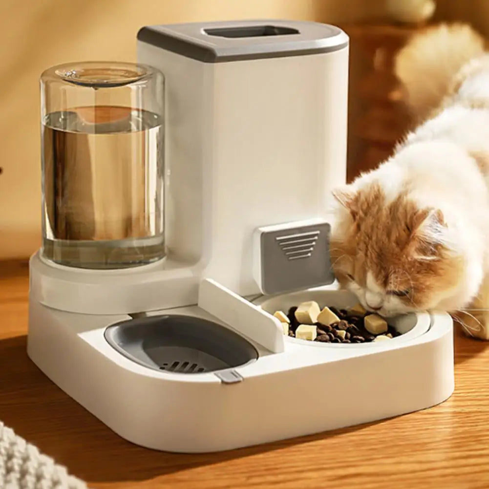 Pet Cat Automatic Drinking Water Feeder Large Capacity Water Dispenser Dry And Wet Separation Food Container Cat Dog Bowl