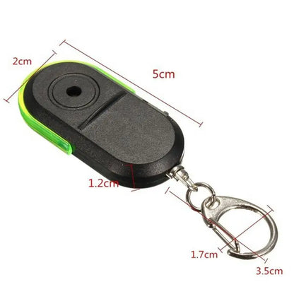 Colorful 1pc Wireless Anti-Lost Alarm Key Finder Locator Keychain Whistle Sound LED Light Things Tracker Search Anti Lost