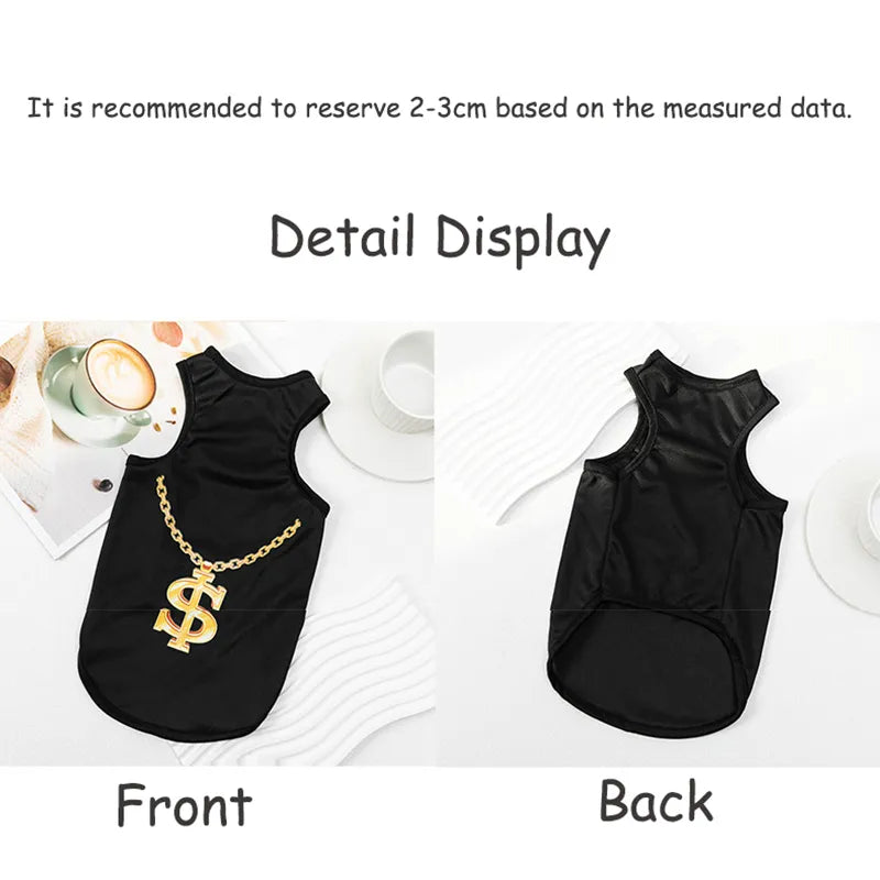 Thin Pet Clothes Summer Vest T Shirt Print Funny Cheap Dog Clothes For Small Dog Cat Puppy Chihuahua Costumes Breathable Fashion