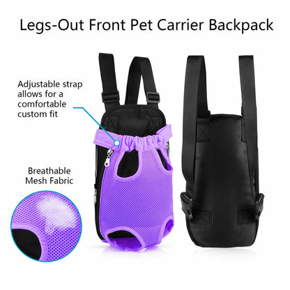 Pet Dog Carrier Backpack Mesh Dog Carriers Bag Breathable Portable Pet Dog Carrier Adjustable Mesh Dogs Strap Backpack