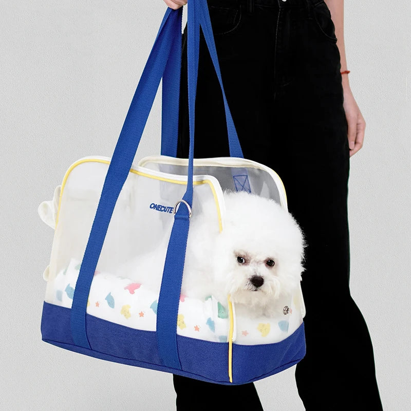 Summer Breathable Puppy Dog Cat Handbag Cozy Pet Carrier for Small Dogs Walking Poodle Yorkies Shoulder Bag Mascotas Accessories