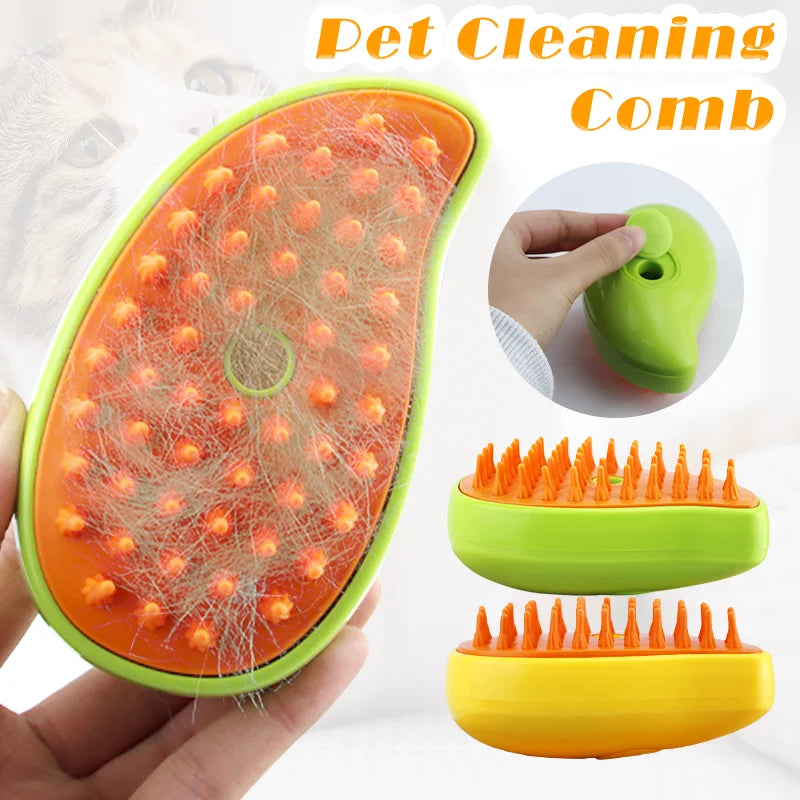 Cat Steam Brush Steamy Dog Brush 3 in 1 Electric Spray Cat Hair Brushes for Massage Pet Grooming Comb Hair Removal Combs