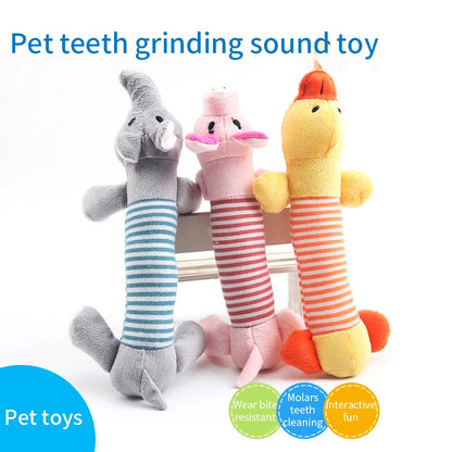 Pet Dog Toy Squeak Plush Toy For Dogs Supplies Fit for All Puppy Pet Sound Toy Funny Durable Chew Molar Cute Toy Pets Supplies