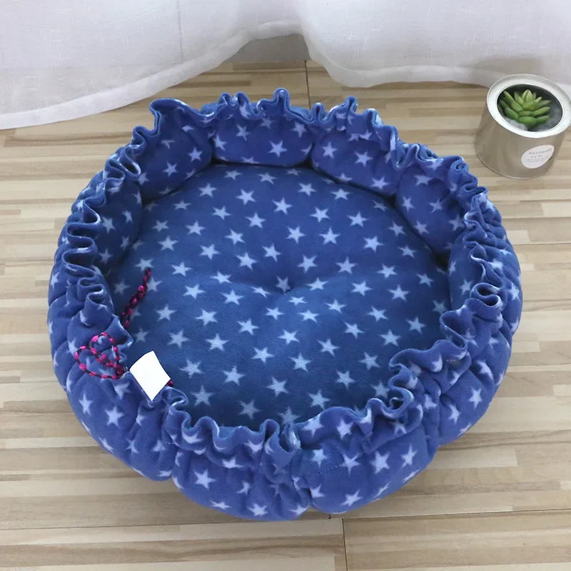 Dog Bed Small Medium Dogs Cushion Soft Cotton Winter Basket Warm Sofa House Cat Bed for Dog Accessories Pet Supplies