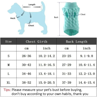 Pet Clothing New Autumn and Winter Warm Pet Turtleneck Sweater Coat Soft Casual Puppy Clothes Woolly T-Shirt Pet Supplies 2023