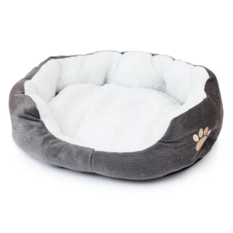 Pet Dog Bed Cashmere Warming Hot Dog Bed House Soft Dog Lounger Nest Dog Baskets Fall Winter Plush Kennel for Cat Puppy Supplies