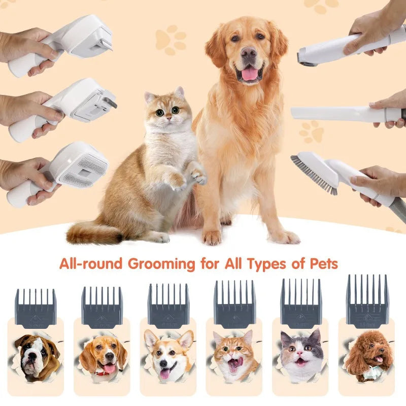 All-in-one pet care vacuum cleaner dog vacuum cleaner pet hair clipper Multifunctional pet hair cutting and vacuuming machine