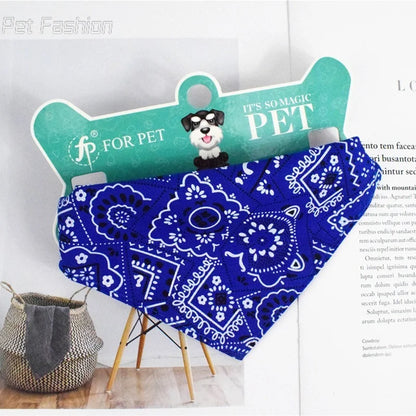 Pet Dog Neck Scarf Puppy Cat Dog Collar Bandana Collar Scarf with Leather Collar Accessories Adjustable Pet Puppy Cat Scarf