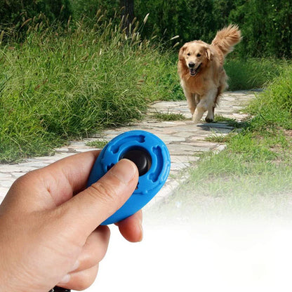 Pet Cat Dog Training Clicker Plastic New Dog Click Trainer Portable Auxiliary  Adjustable Wristband Sound Key Chain Dog Supplies