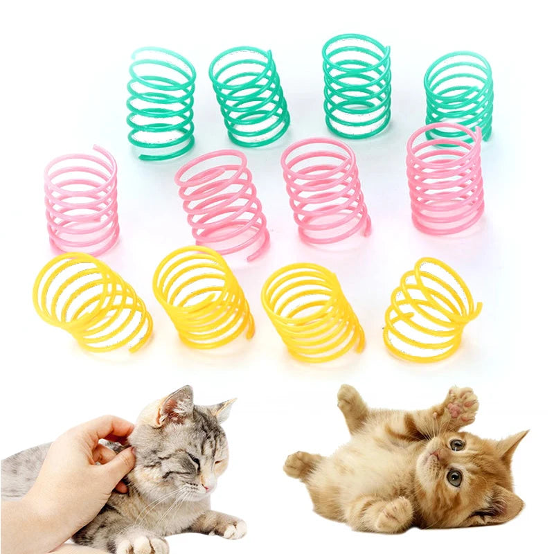 Kitten Coil Spiral Springs Cat Toys Interactive  Gauge Cat Spring Toy Colorful Springs Cat Pet Toy Pet Products