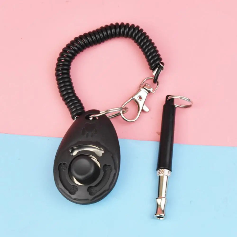 1 Piece Pet Cat Dog Training Clicker Pet Obedient Whistle Adjustable Wrist Strap Sound Key Chain Household Pet Supplies