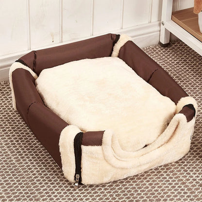 Dog Pet House Dog Bed For Dogs Cats Small Animals Sleeping Bed Indoor Soft Cozy Dog Cave Bed Foldable Removable Warm Cats Kennel