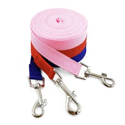 Nylon Dog Training Leashes Pet Supplies Walking Harness Collar Leader Rope For Dogs Cat 1.5M 1.8M 3M 4.5M 6M 10M