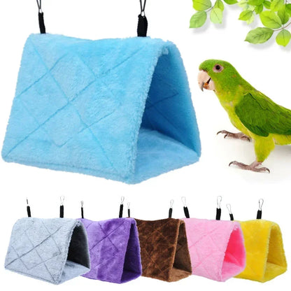 Pet Bird Parrot Cages Warm Bird Hammock Hanging Tent Bed for Bird Sleeping Bird Cage Decoration Accessories Bird House Bird Nest