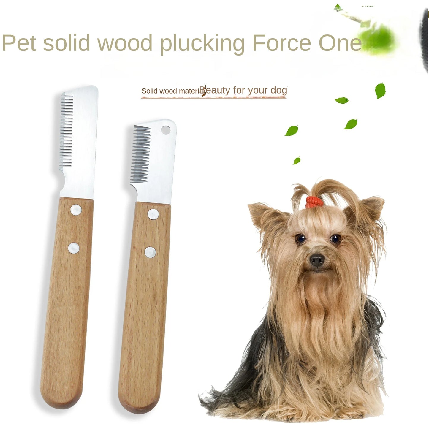 Professional Dog Comb Stainless Steel Wooden Handle Stripping Knife Pet Hair Remover Grooming Tools Undercoat Brushes grooming