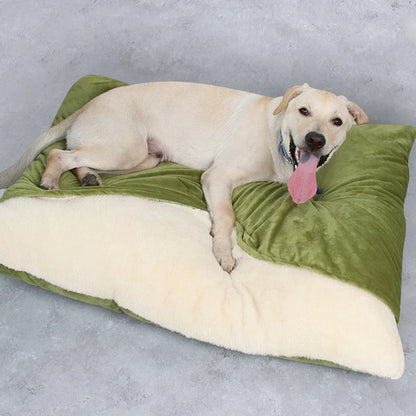 Winter Warm Dogs Kennel Pet Bed Removable Washable Bite-resistant Puppy Sofa Cushion Plush Cat Mat for Large Pet Sleeping Bag