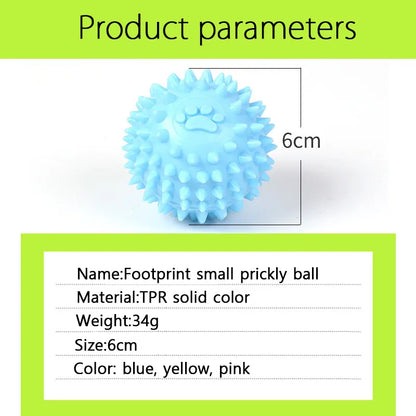 Pet Dog Toy Ball Solid Bite-Resistant Chewing Indestructible Bouncing Ball Dog Rubber Training Interactive Game Ball