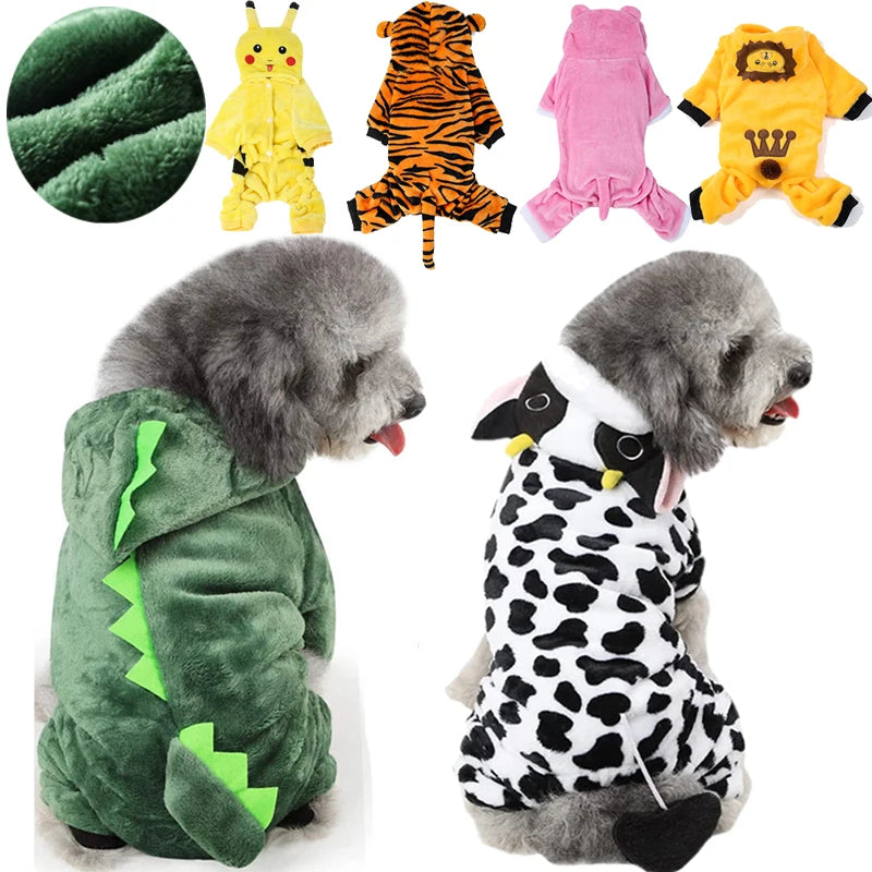 Pet Dog Clothes for Small Dogs Fleece Dog Costume Puppy Cats Chihuahua Clothing Pet Jumpsuit French Bulldog Clothes Pets Hoodies