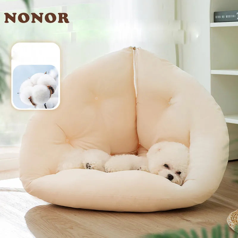 NONOR Dog Beds Pet Kennel Cat Nest Princess Cushion Travel Cat Tent Dog Bed for Small Medium Puppy Indoor Cave Pet House Sofa