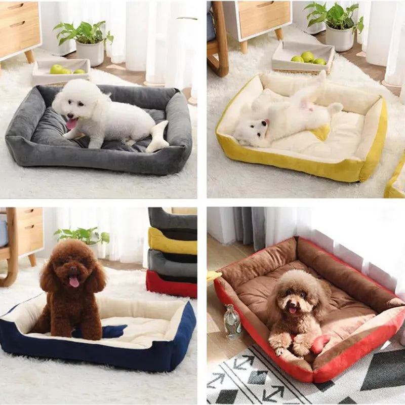 Large Medium Small House Cat Bed Pet Dog Bed Sofa Mats Pet Products Coussin Chien Animals Accessories Dogs Basket Supplies