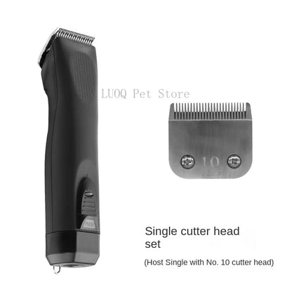 Pet Electric Clipper Dog Professional Shaver Dog Clipper Plug-in Dualuse Cat Teddy Pusher Multi-type cutter head CP-9060 Set Of