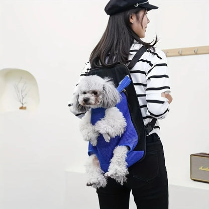 Travel Pet Bag Cat and Dog Breathable Carrier Backpack Nylon Outdoor Portable Mesh Backpack Soft Shoulder Puppy Kitten Bags