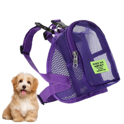 Dog Carrier Bag Puppy Backpack Pet Self Carrier Poop Bags Dispenser Small Pets Comfort Sling Handbag Tote Pouch Accessories