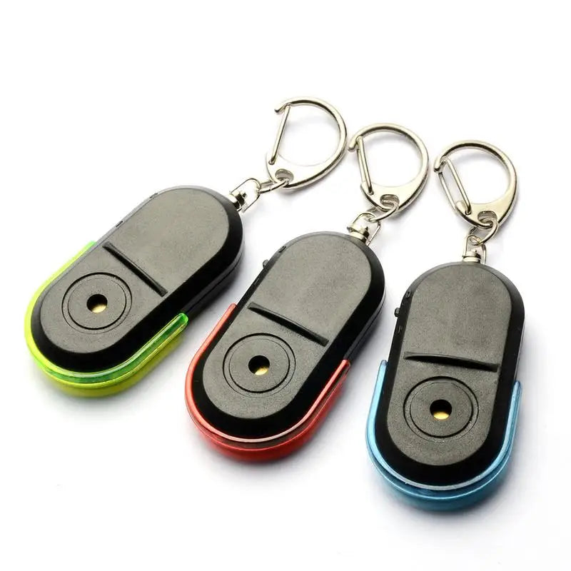Colorful 1pc Wireless Anti-Lost Alarm Key Finder Locator Keychain Whistle Sound LED Light Things Tracker Search Anti Lost